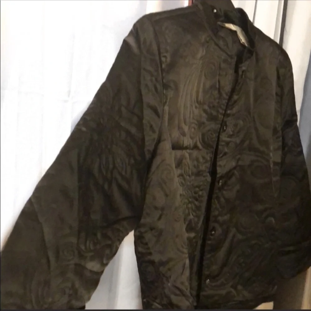 Classic Elements Black Satin Jacket, size L (Petite) - Picture 6 of 7